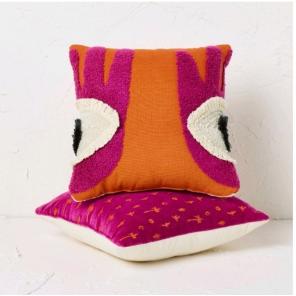 Pink and Orange Mini Accent Pillows by Jungalow